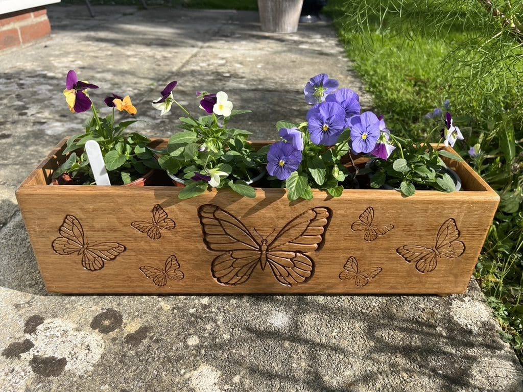 Solid Oak Planter