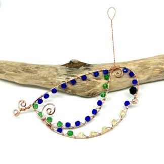 Copper Blue Tit Decoration, Spring Time Gift