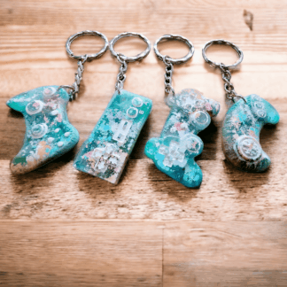 Gamer keyrings - resin - controller - gift