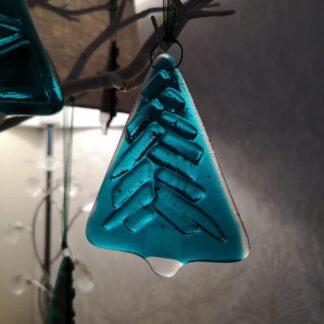 Fused glass Christmas decoration