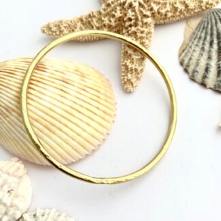 Hammered Brass Bangle