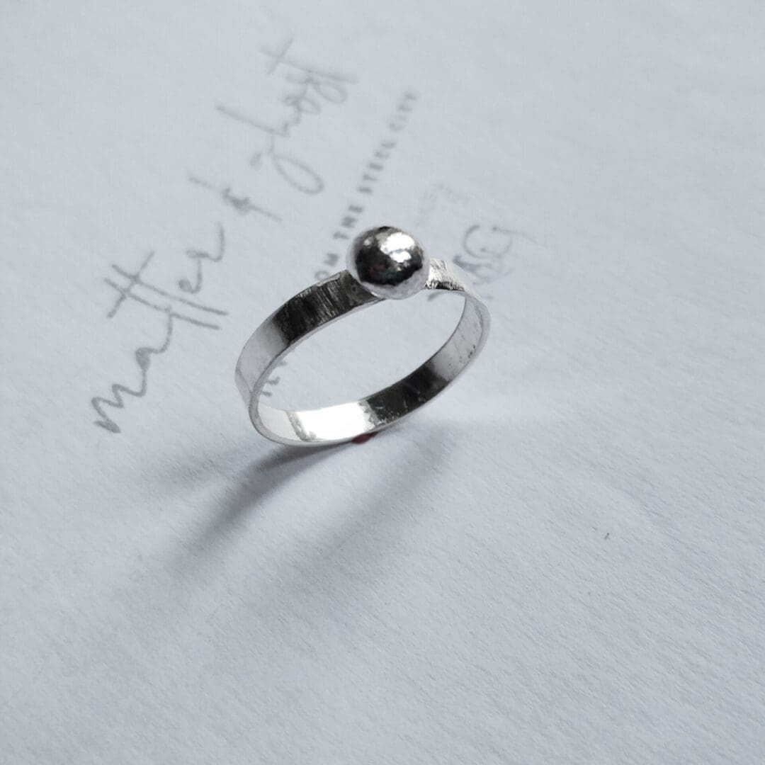 Silver Pearl Ring - Image 6