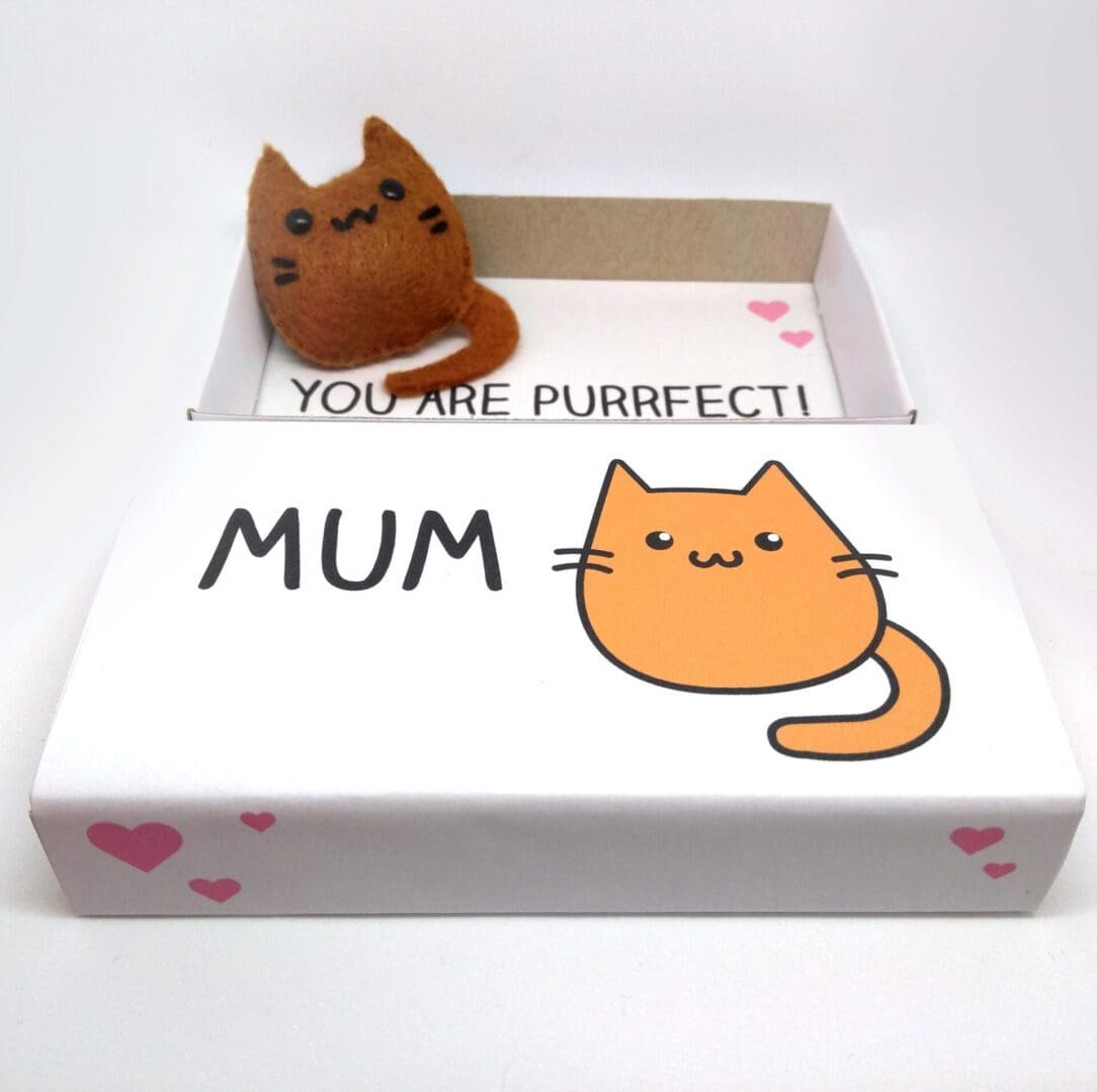 Felt cat magnet in a matchbox - Image 7