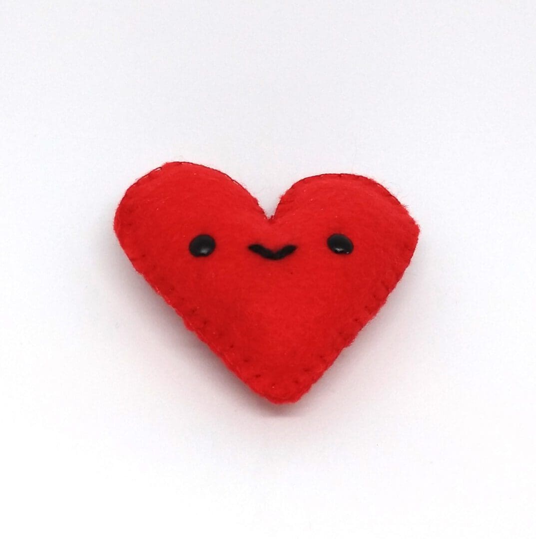 Felt heart magnet in a matchbox love gift - Image 6