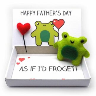Cute frog with balloon Father's day gift
