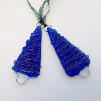 Fused glass Christmas tree decoration