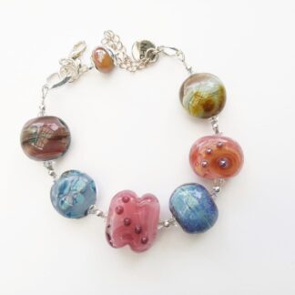 Handmade glass bracelet