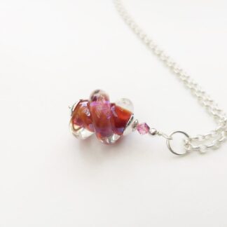 Handmade pink necklace