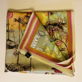 Woodland Seedheads Silk Scarf (Moss Colourway)