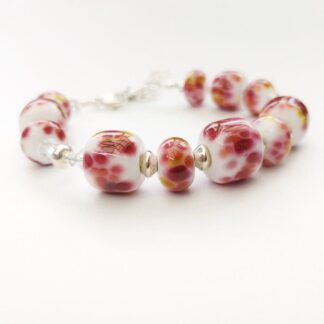 Lampwork glass bracelet