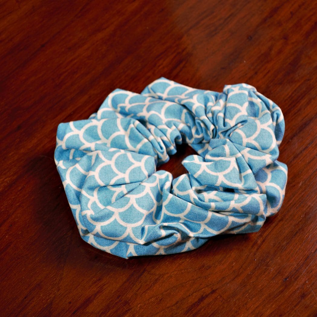 Blue Hair Scrunchie and Reusable Make Up Wipes Letterbox Gift Box Set - Image 4