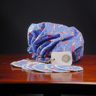 Shower Cap and Matching Reusable Make up Wipes Gift Set