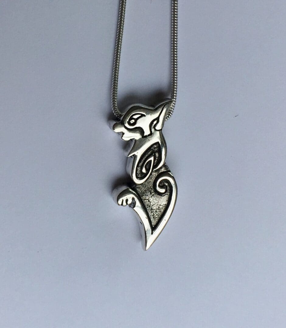 Silver Cat Pendant