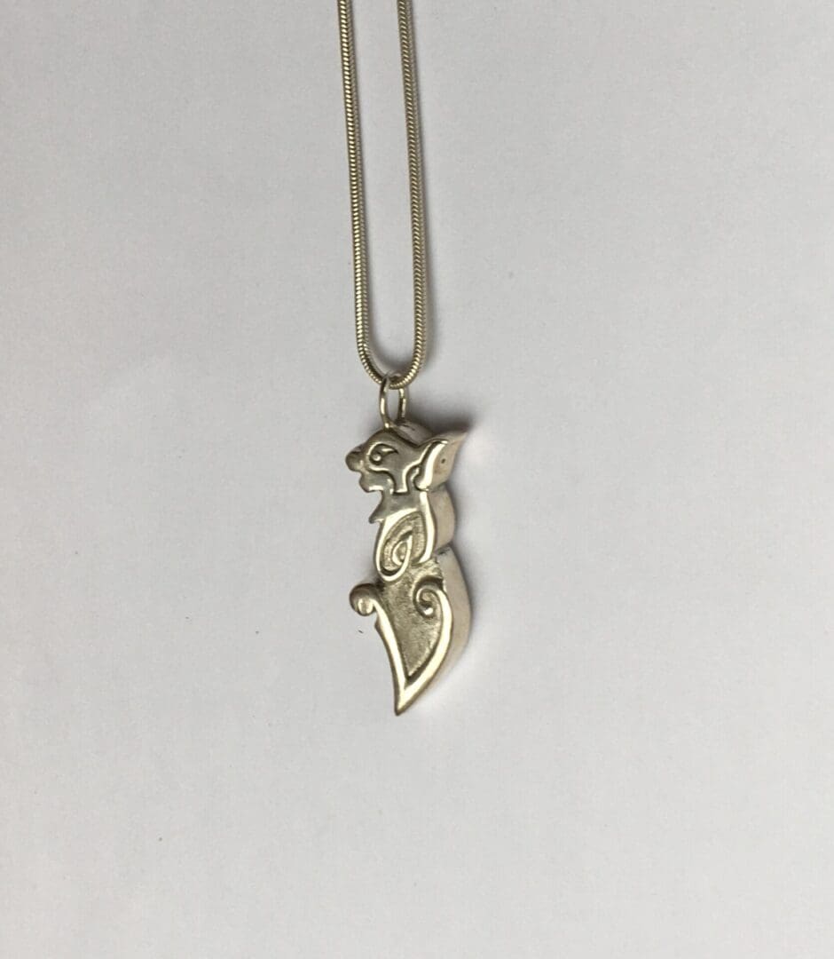 Silver Cat Pendant - Image 2