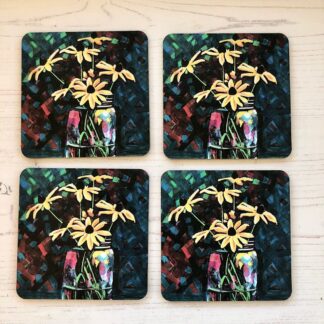 Flower jar coasters