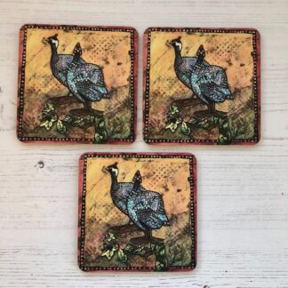 Guinea Fowl coaster