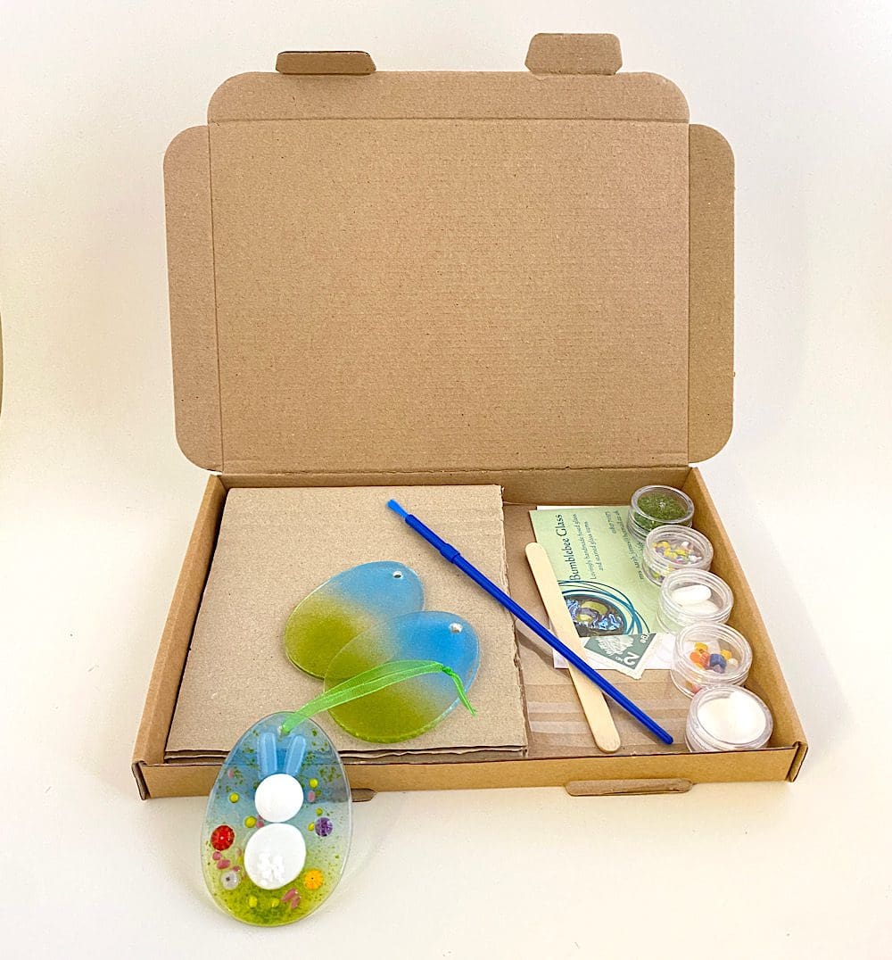 Easter Bunny Egg Fused Glass Kit - Image 3