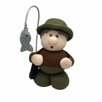 fisherman clay figure