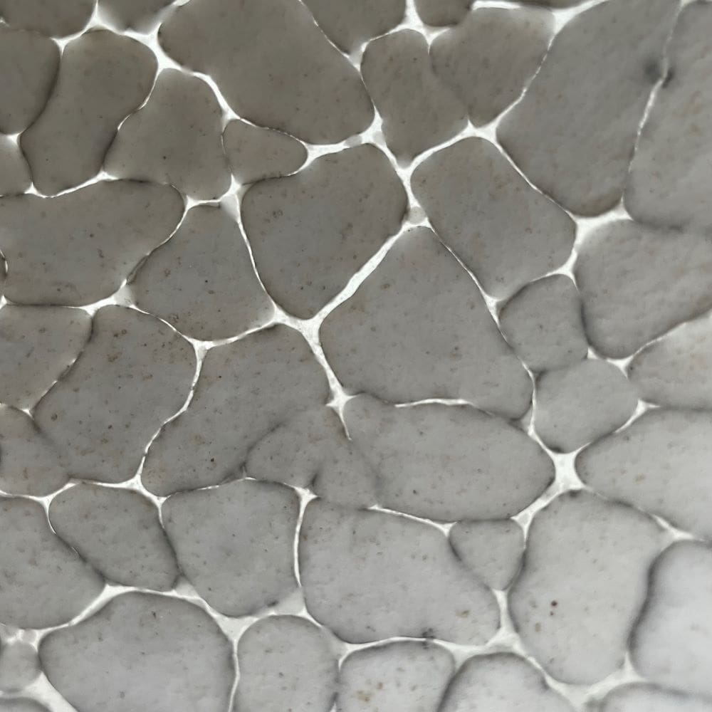 Small Grey Glass Crackle Bowl - Image 5