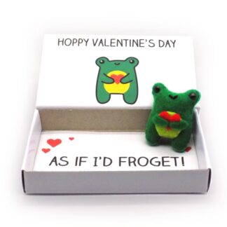 cute handmade valentine's day frog gift