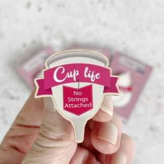 Menstrual Cup Pin, Feminist Period Gift for Cup lovers