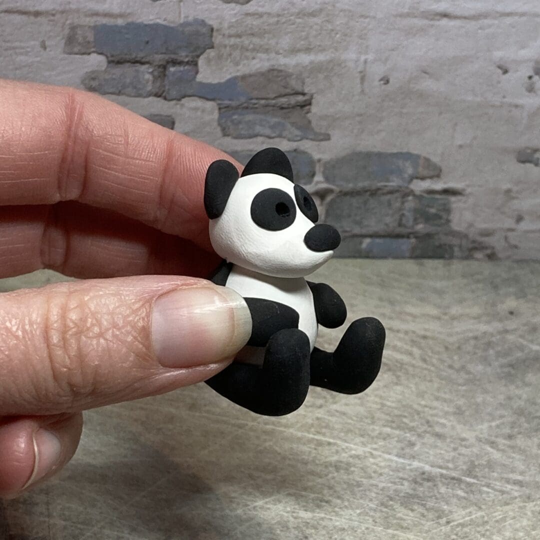 Panda clay figure miniature model - Image 4