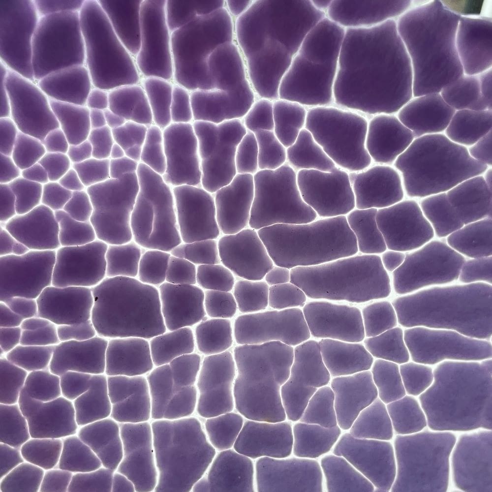Small Purple Crackle Glass trinket bowl - Image 3
