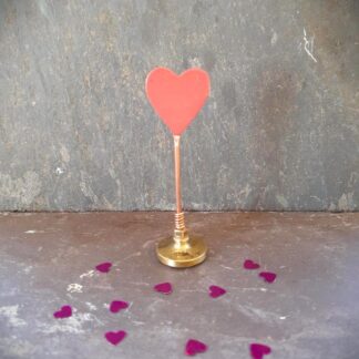 Recycled metal love heart ornament