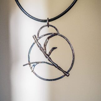 Silver Bamboo Pendant