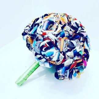 Comic book bridal bouquet, superhero flower bouquet, wedding bouquet, comic book bouquet, paper rose bouquet, wedding flowers