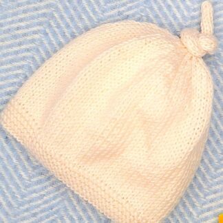 Super Soft Classic Cream Curly Top Pixie Hat, Newborn -12 months
