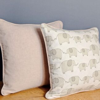 John Lewis Nursery Elephants Cushions in pink colourway