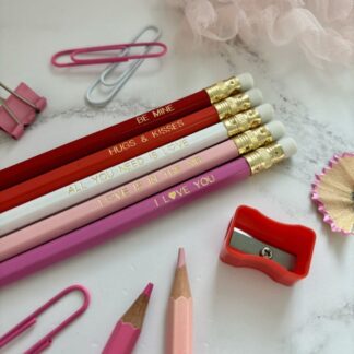 Love Themed Pencil Set - Gift For that Special Someone