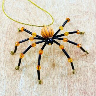 Handmade Beaded Halloween Spider - Halloween gift, decoration, Gift for her, Gift for him