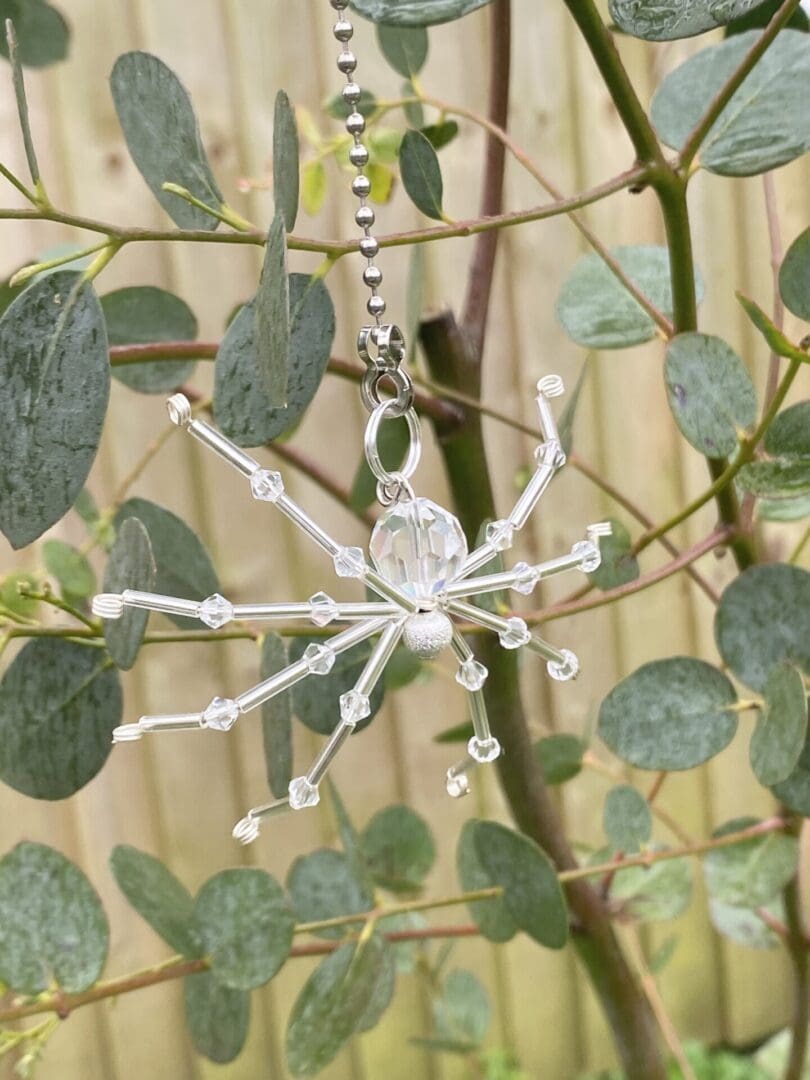 crystal spider suncatcher