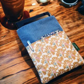 Journal & e-reader case in Tilda Spring Diaries fabric available in two colours