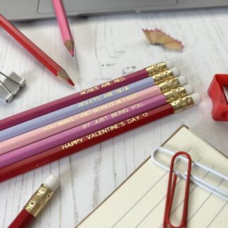 Valentine's Day Pencil Set - Love Themed Pencils