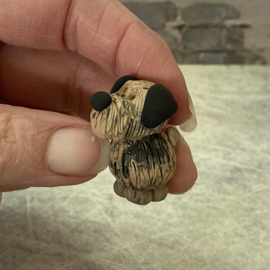 Border terrier handmade clay figure - Image 2