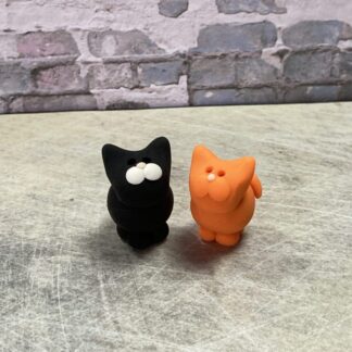 cat miniature clay figure