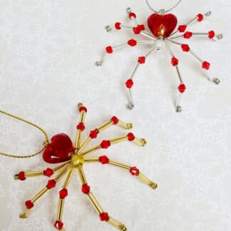 Handmade Beaded Valentine Spider - Valentine gift, decoration, Gift for her, Gift for him, Gift for lover