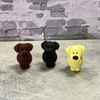 labrador miniature clay figure