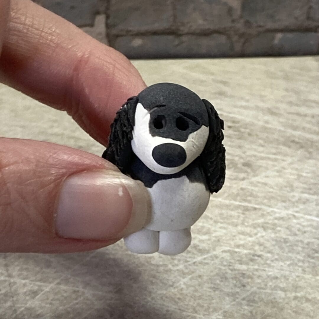 Spaniel clay figure miniature model - Image 2