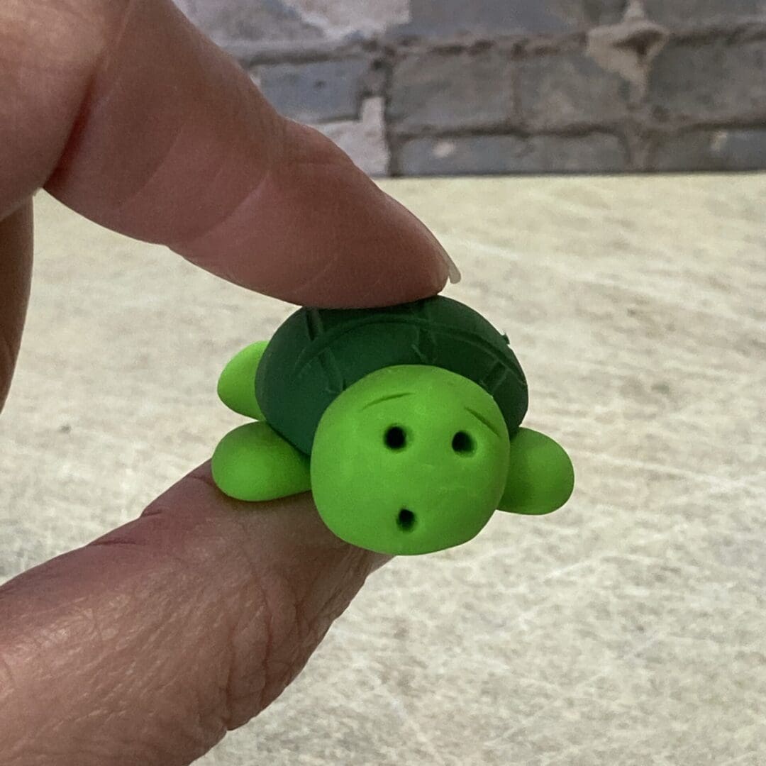 Tortoise miniature clay figure - Image 2