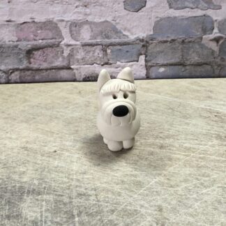 westie miniature clay figure