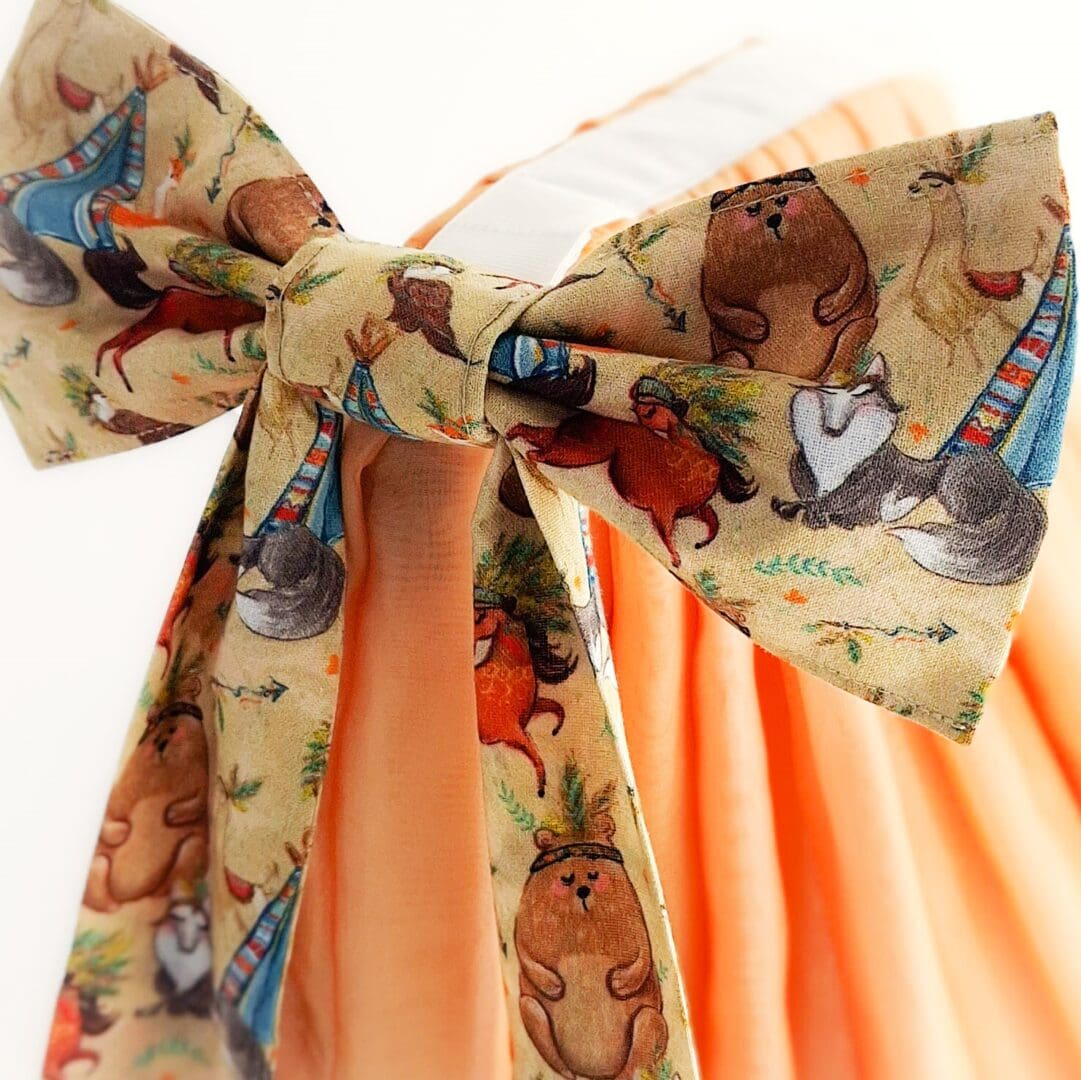Animal Adventure - New Dolls Cradle Bed Cot With Vintage Vibes, Oak Or Beech Frame, Timeless Fabrics Made By Ambel Crafts - Image 5