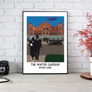 Morecambe Art Print. Limited Edition Morecambe - The Winter Gardens Theatre. Signed Limited Edition Original Art Print by Lidia Ranns