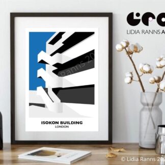 Isokon Building. Lawn Road Flats. Bauhaus. Art Deco. Modernism. Hampstead. Belsize Park. North London - Signed Print By Lidia Ranns