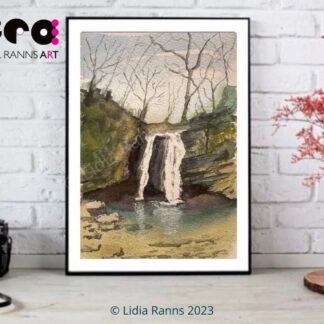 Janet’s Foss Malham - Limited Edition Print. Skipton North Yorkshire. Yorkshire Dales. Pool Dipping. Signed Edition of 50 Giclée Art Print