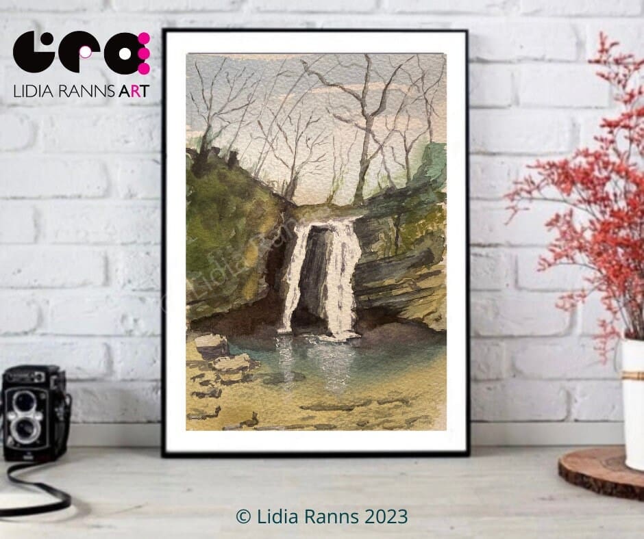 Janet’s Foss Malham - Limited Edition Print. Skipton North Yorkshire. Yorkshire Dales. Pool Dipping. Signed Edition of 50 Giclée Art Print