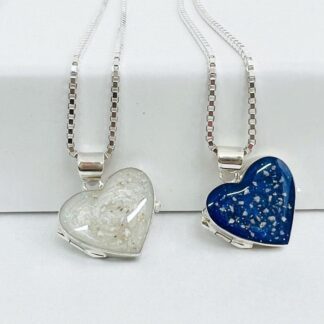 heart ashes locket